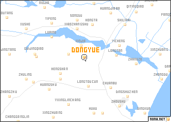 map of Dongyue
