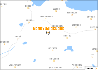 map of Dongyujiakuang