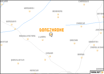 map of Dongzhaohe