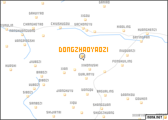 map of Dongzhaoyaozi