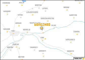 map of Dongzhao