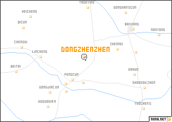 map of Dongzhenzhen