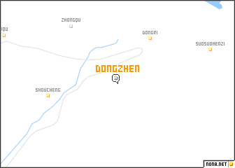 map of Dongzhen