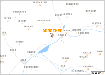 map of Dongzhen