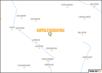 map of Dongzigoukou