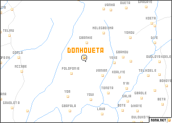 map of Donhoueta