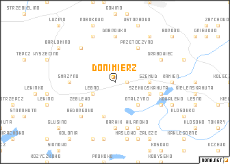 map of Donimierz