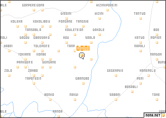 map of Doni