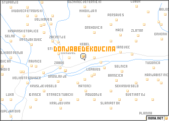 map of Donja Bedekovčina