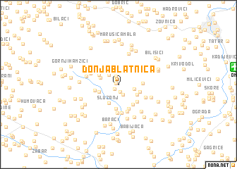 map of Donja Blatnica