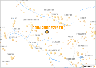 map of Donja Bodežišta