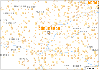 map of Donja Brda