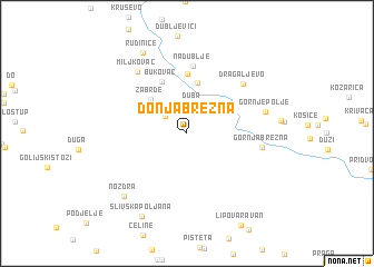 map of Donja Brezna