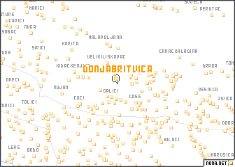 map of Donja Britvica