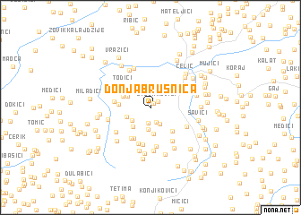 map of Donja Brusnica