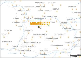 map of Donja Bučica