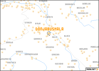 map of Donja Buš Mala