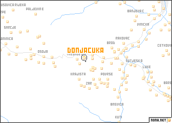 map of Donja Čuka