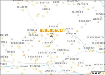 map of Donja Devča