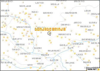 map of Donja Dobrinja