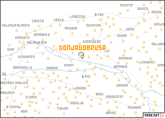 map of Donja Dobruša