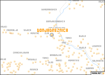 map of Donja Drežnica