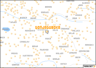 map of Donja Duboka