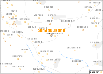 map of Donja Dubona