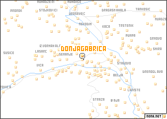 map of Donja Gabrica