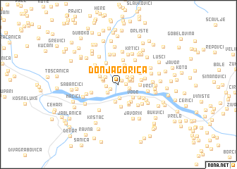 map of Donja Gorica