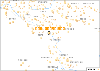 map of Donja Gosovica