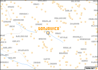 map of Donja Ivica