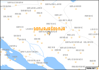 map of Donja Jagodnja