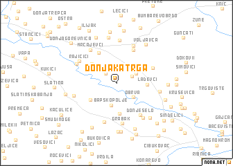 map of Donja Katrga