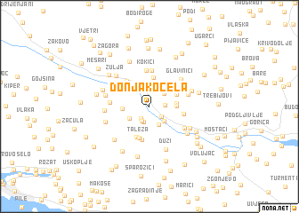 map of Donja Kočela