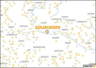 map of Donja Komora