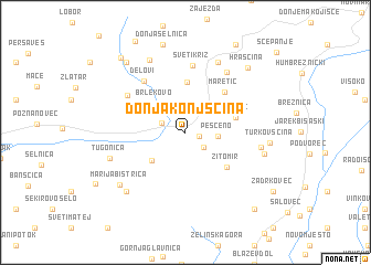 map of Donja Konjšćina