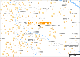 map of Donja Kosatica