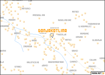 map of Donja Kotlina