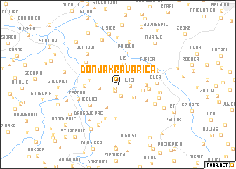 map of Donja Kravarica