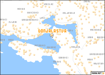 map of Donja Lastva