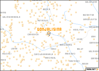 map of Donja Lisina