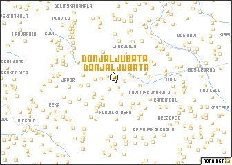 map of Donja Ljubata