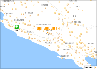 map of Donja Ljuta