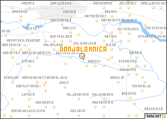map of Donja Lomnica