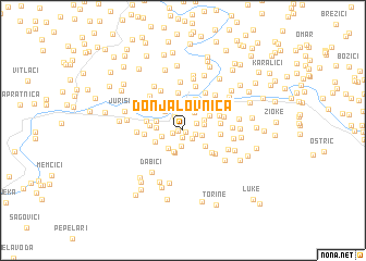 map of Donja Lovnica