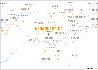 map of Donja Lovnica