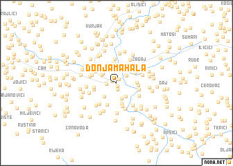 map of Donja Mahala