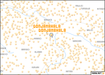 map of Donja Mahala