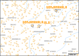 map of Donja Mahala